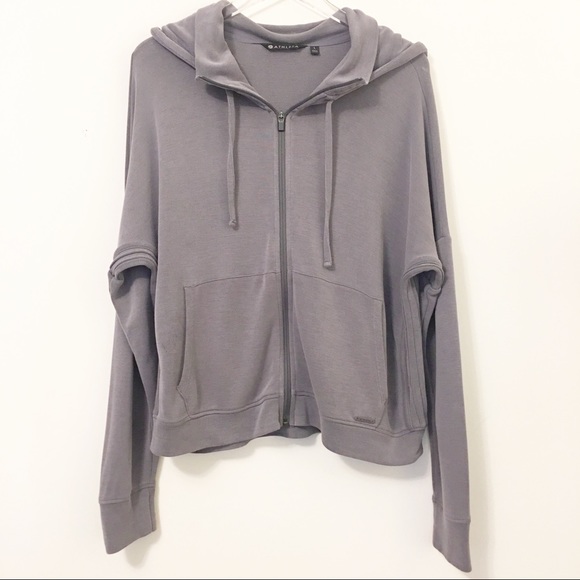 Athleta Tops - ⬇️ Athleta Serenity Zip Hoodie, Gray Size Large
